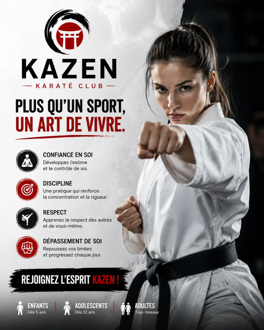 Exemple de visuel Instagram pour un club de sport, créé par EcomForge Exemple de visuel Instagram pour un club de sport, créé par EcomForge